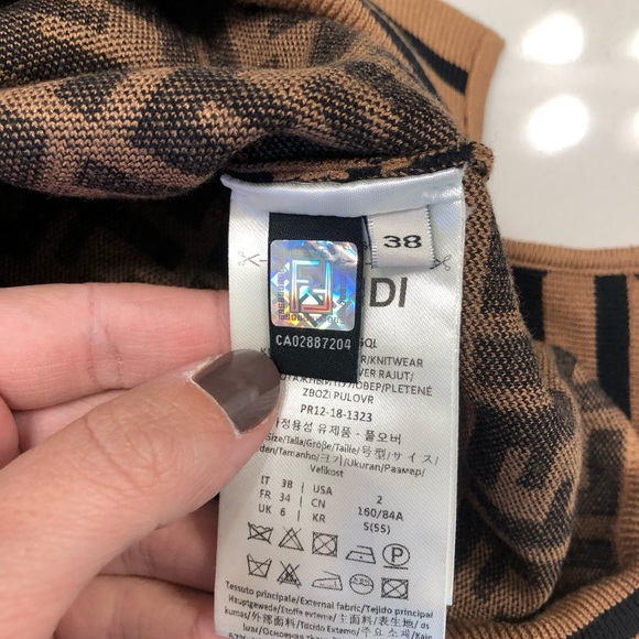 Authentic Fendi x Fila Colab Knitted Sweater - Picture 4 of 15